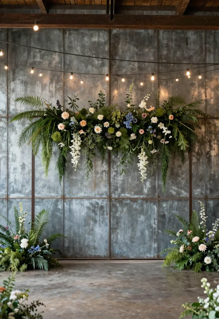 14 Civil Wedding Backdrop Ideas That Feel Intimate & Chic 60 14 Civil Wedding Backdrop Ideas That Feel Intimate & Chic - 10. Industrial Chic 1