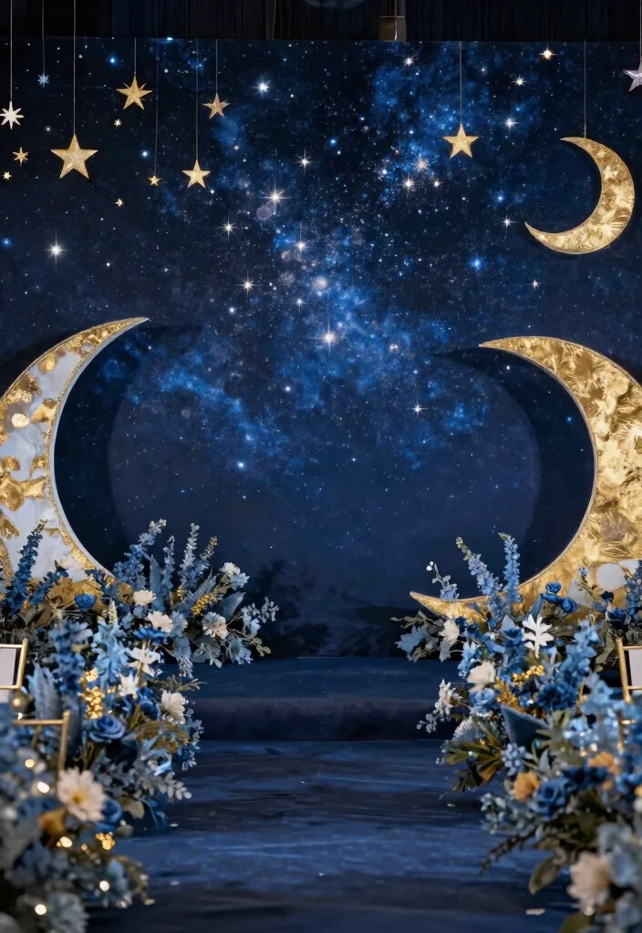 14 Civil Wedding Backdrop Ideas That Feel Intimate & Chic 63 14 Civil Wedding Backdrop Ideas That Feel Intimate & Chic - 13. Celestial Themes 1