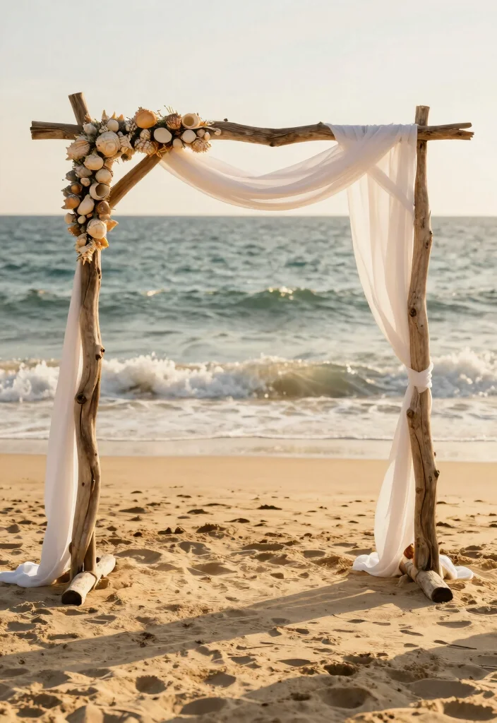 14 Civil Wedding Backdrop Ideas That Feel Intimate & Chic 34 14 Civil Wedding Backdrop Ideas That Feel Intimate & Chic - 4. Beachy Vibes 1