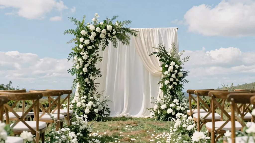 14 Civil Wedding Backdrop Ideas That Feel Intimate & Chic