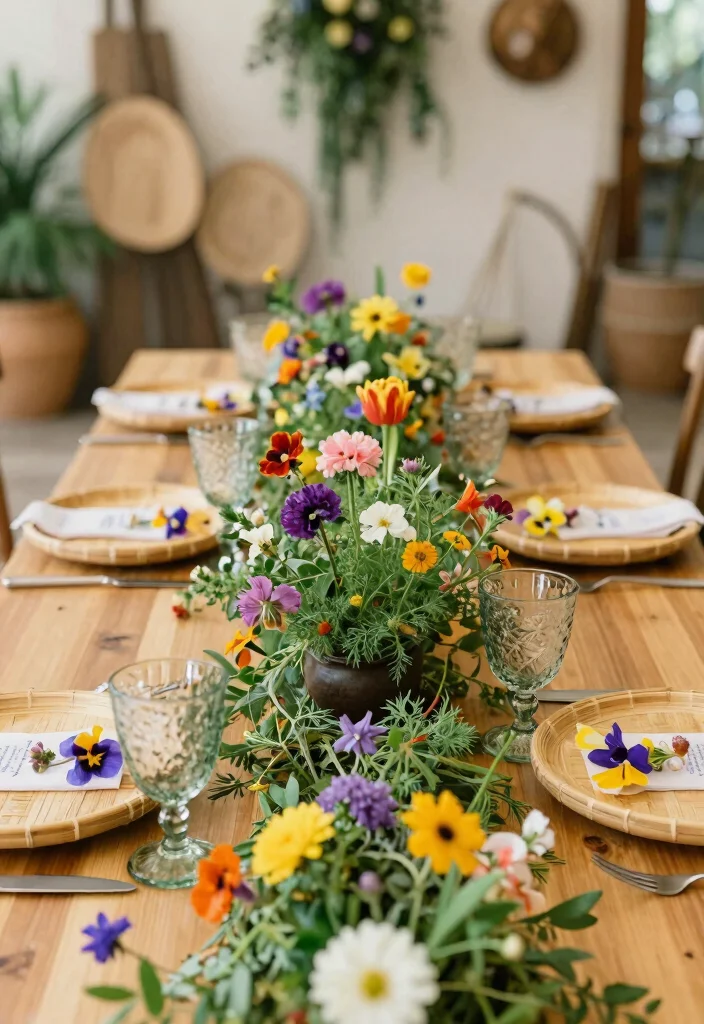 14 Couples Table Wedding Ideas With Intimate Charm 15 14 Couples Table Wedding Ideas With Intimate Charm - 5. Floral Fantasy with Edible Blooms 1