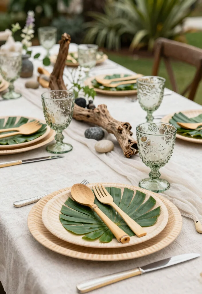 14 Couples Table Wedding Ideas With Intimate Charm 37 14 Couples Table Wedding Ideas With Intimate Charm - 7. Eco-Chic with Biodegradable Elements 1