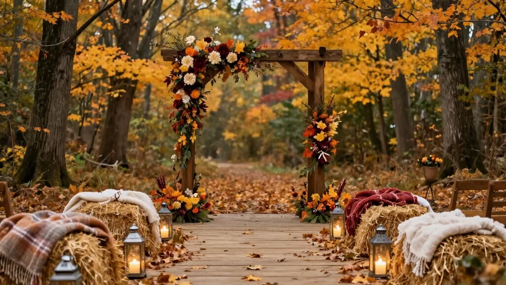 14 Fall Wedding Aisle Decorations Ideas With Cozy Vibes