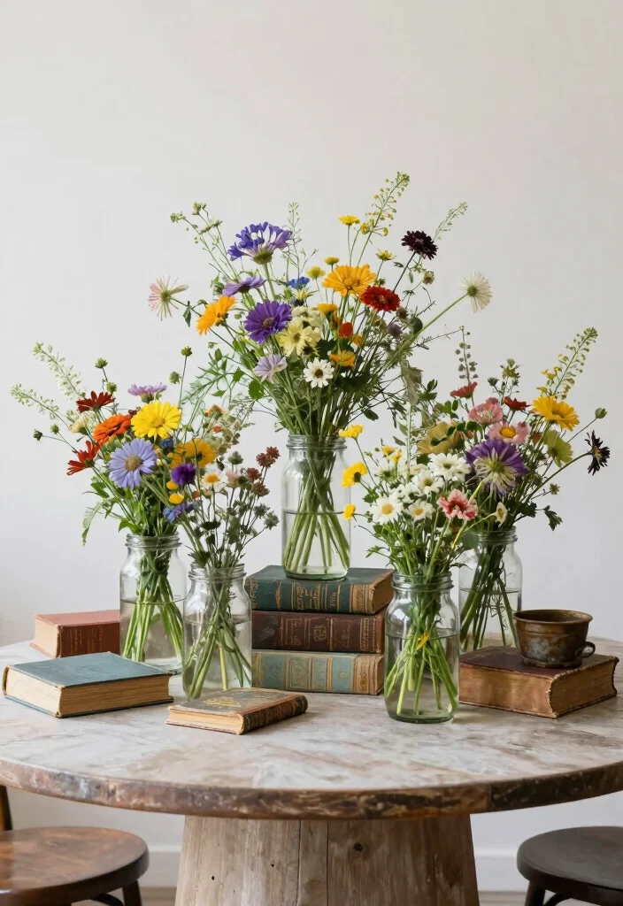 14 Round Wedding Table Decorations Simple Ideas That Shine - 8. Upcycled Table Decor 1