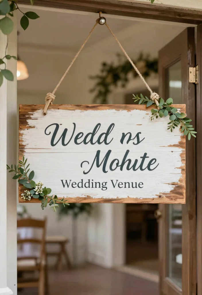 14 Wedding Door Decorations Ideas That Wow From the Start 46 14 Wedding Door Decorations Ideas That Wow From the Start - 6. Eco-Embellished Door Signs 1