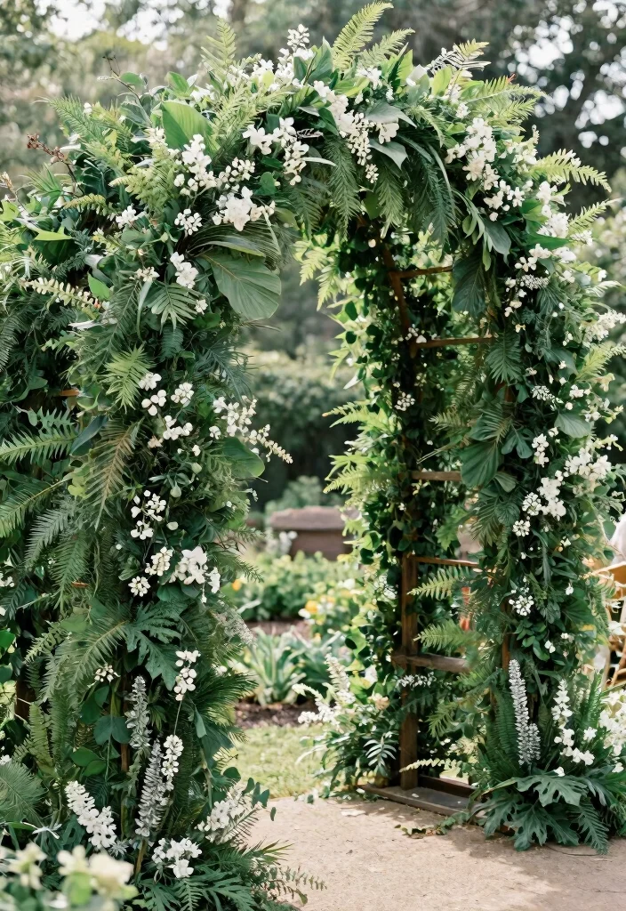 14 Wedding Door Decorations Ideas That Wow From the Start 49 14 Wedding Door Decorations Ideas That Wow From the Start - 9. Greenery Arches 1