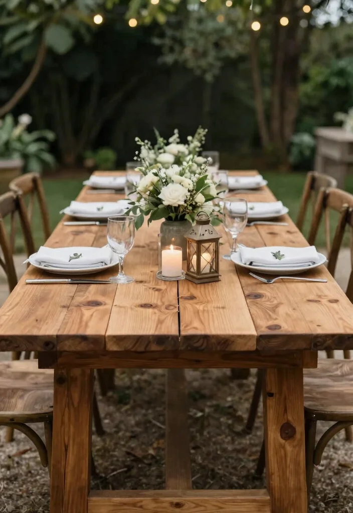 14 Wedding Table Runner Ideas That Elevate Every Setting - 9. Wooden Table Runners 1