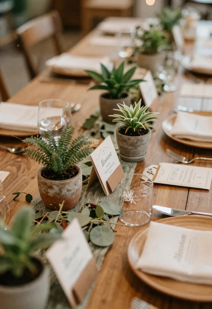 15 Boho Wedding Table Ideas With Free Spirited Style - 13. Personalized Favors 1