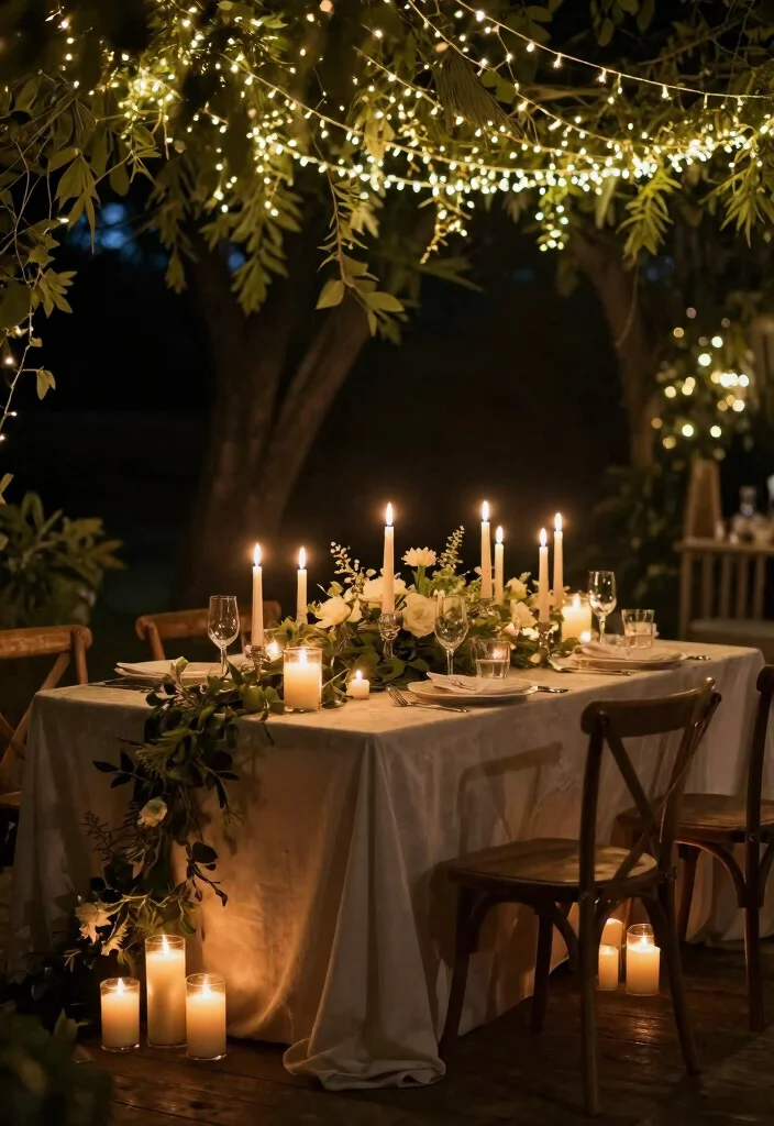 15 Boho Wedding Table Ideas With Free Spirited Style - 9. Soft Lighting 1