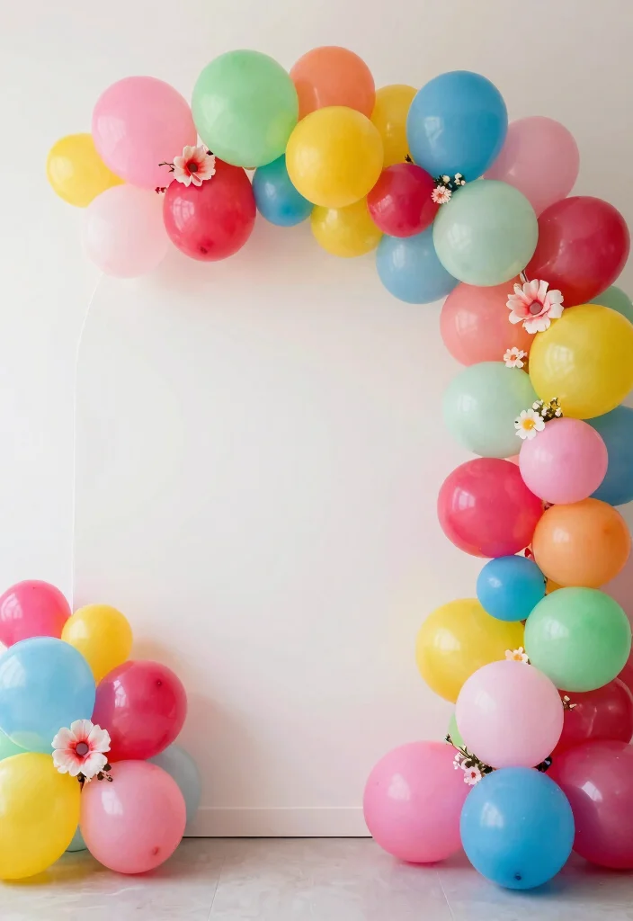15 Circle Wedding Backdrop Ideas With Modern Romance - 5. Whimsical Balloon Extravaganza 1