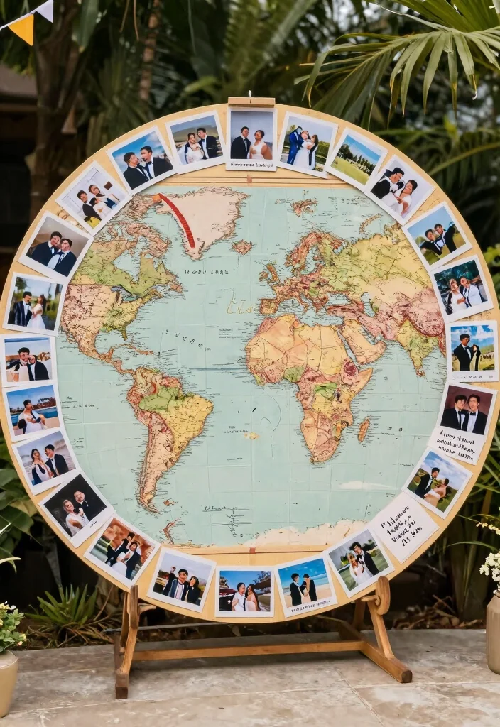 15 Circle Wedding Backdrop Ideas With Modern Romance - 9. Themed Circle Backdrop 1