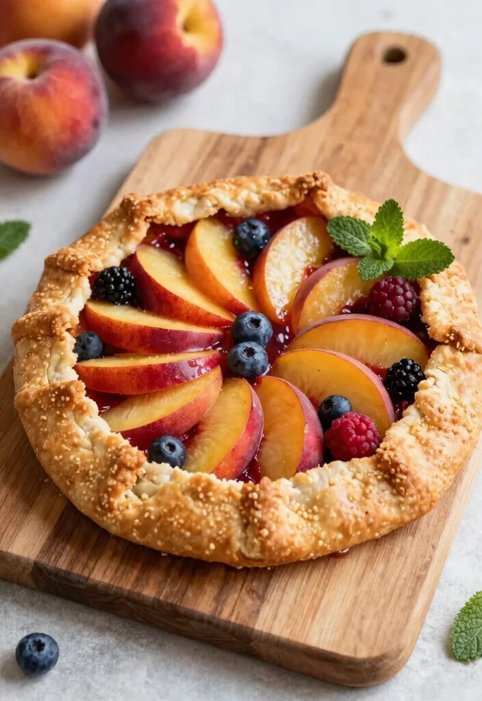15 Fruit Table Ideas Wedding Guests Will Adore - 11. Seasonal Fruit Galette 1