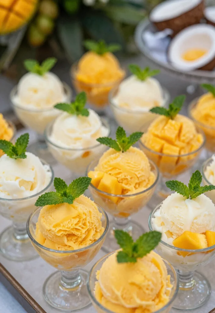 15 Fruit Table Ideas Wedding Guests Will Adore - 13. Exotic Fruit Sorbet 1