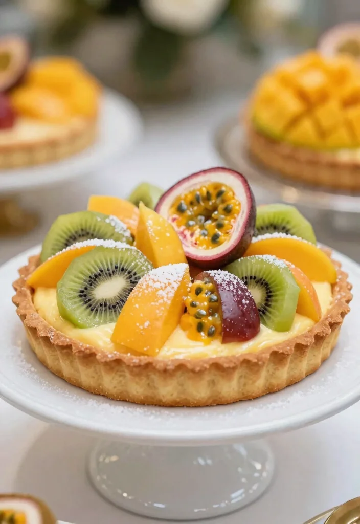 15 Fruit Table Ideas Wedding Guests Will Adore - 7. Tropical Fruit Tart 1