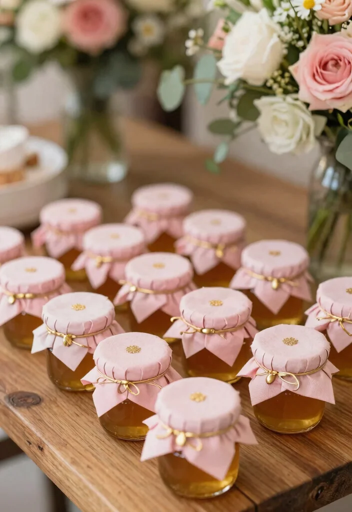 15 Pink and Gold Wedding Decorations Ideas With Glam Touch - 9. Pink and Gold Wedding Favors 1