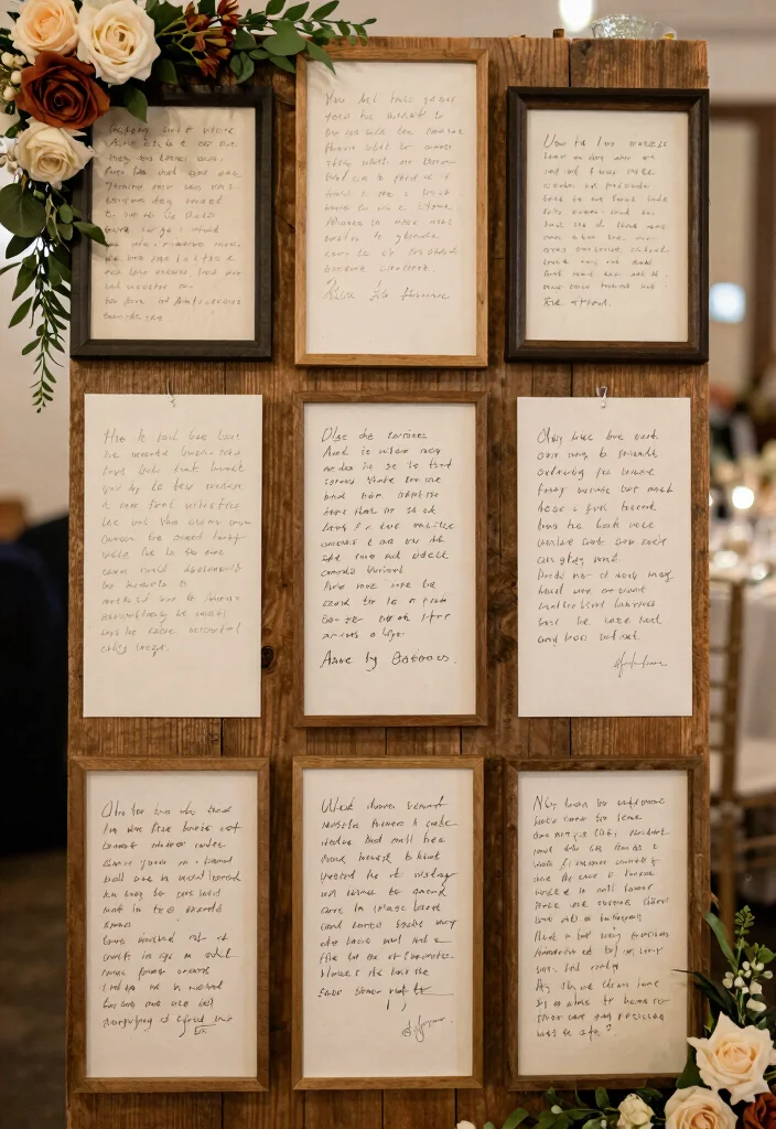15 Romantic Vintage Wedding Decorations Ideas With Old World Glam - 15. Handwritten Letters and Quotes 1