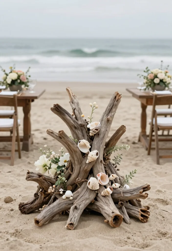 15 Tree Centerpieces Wedding Ideas With Natural Beauty 61 15 Tree Centerpieces Wedding Ideas With Natural Beauty - 11. Driftwood Centerpieces 1