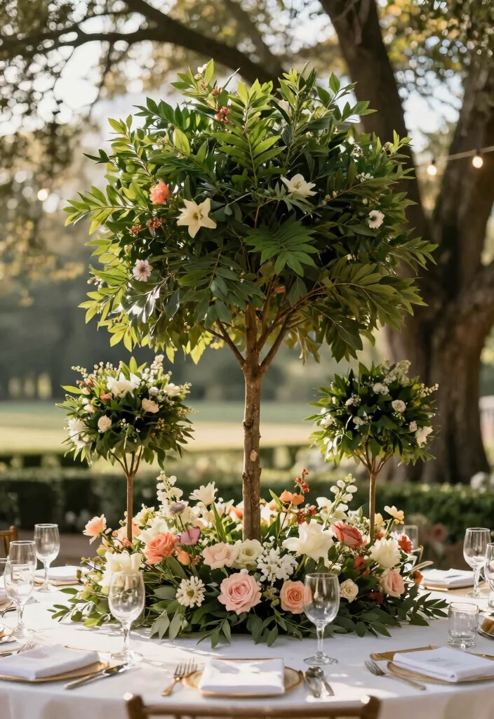 15 Tree Centerpieces Wedding Ideas With Natural Beauty 62 15 Tree Centerpieces Wedding Ideas With Natural Beauty - 12. Tree Circle Centerpieces 1