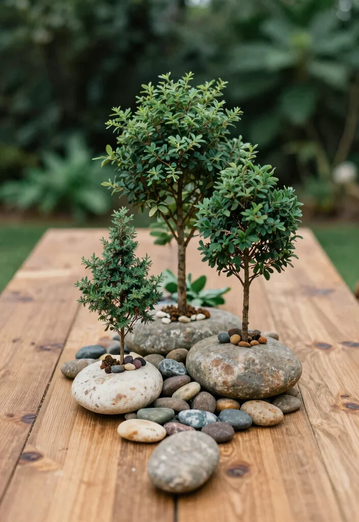 15 Tree Centerpieces Wedding Ideas With Natural Beauty 63 15 Tree Centerpieces Wedding Ideas With Natural Beauty - 13. Tree and Stone Combinations 1