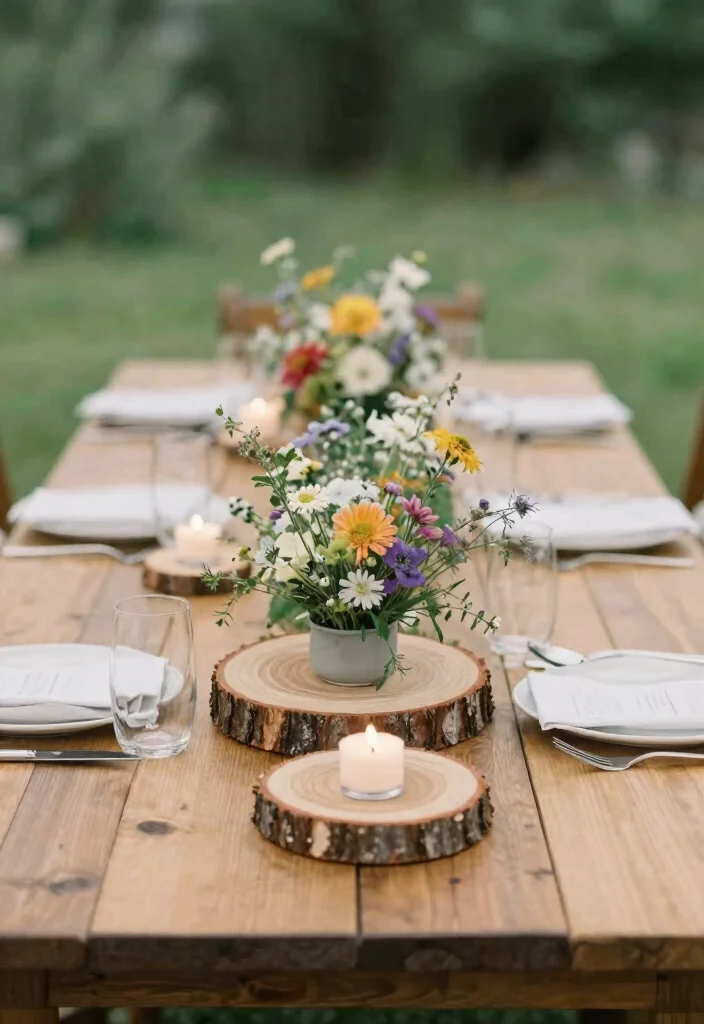 15 Tree Centerpieces Wedding Ideas With Natural Beauty 3 15 Tree Centerpieces Wedding Ideas With Natural Beauty - 3. Rustic Log Slice Centerpieces 1