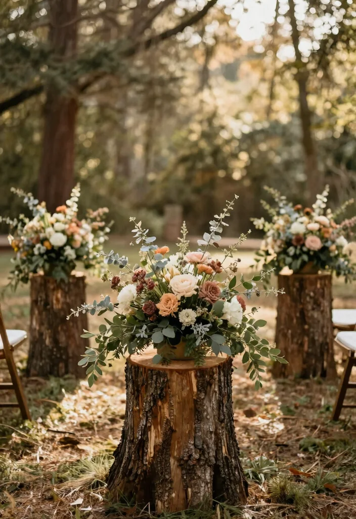 15 Tree Centerpieces Wedding Ideas With Natural Beauty 14 15 Tree Centerpieces Wedding Ideas With Natural Beauty - 4. Tree Stump Centerpieces 1