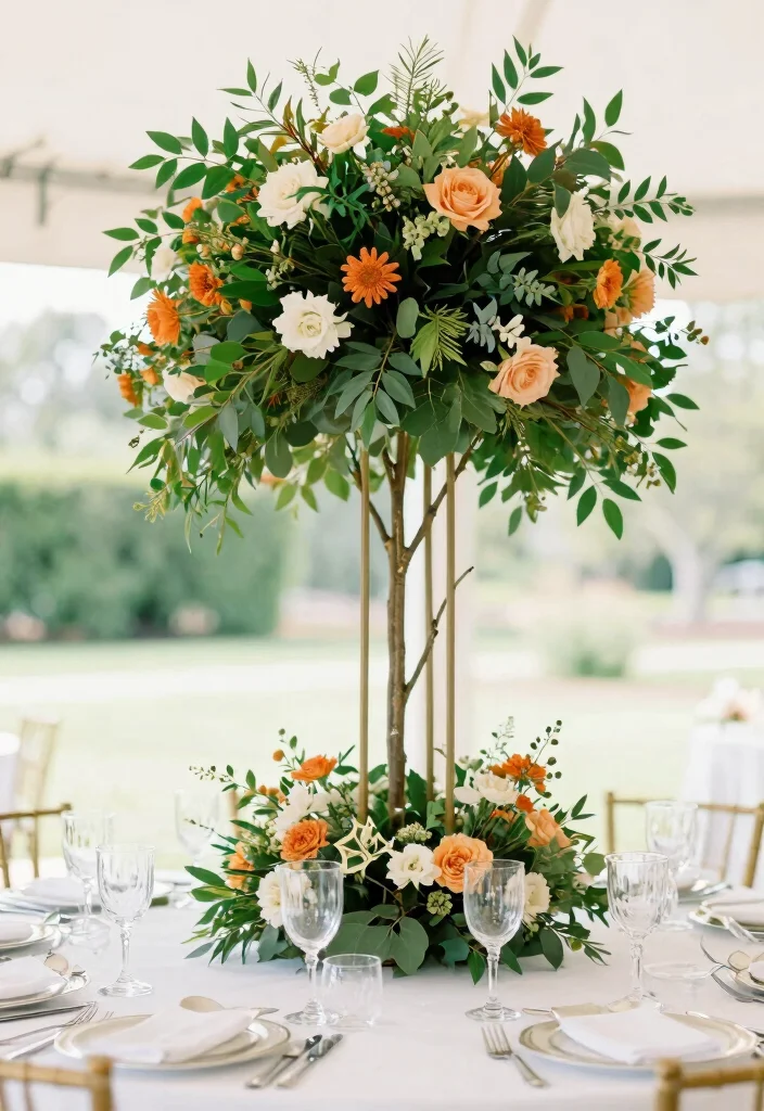 15 Tree Centerpieces Wedding Ideas With Natural Beauty 37 15 Tree Centerpieces Wedding Ideas With Natural Beauty - 7. Seasonal Flower Accents 1