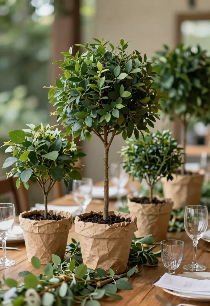 15 Tree Centerpieces Wedding Ideas With Natural Beauty 38 15 Tree Centerpieces Wedding Ideas With Natural Beauty - 8. Eco-Friendly Centerpiece Ideas 1