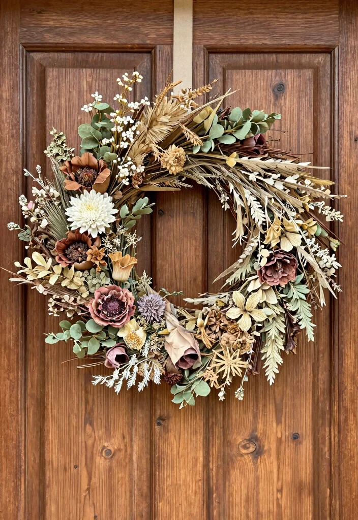 15 Wedding Decorations Flowers Ideas With Lush Blooms 52 15 Wedding Decorations Flowers Ideas With Lush Blooms - 12. Dried Flower Wreaths 1