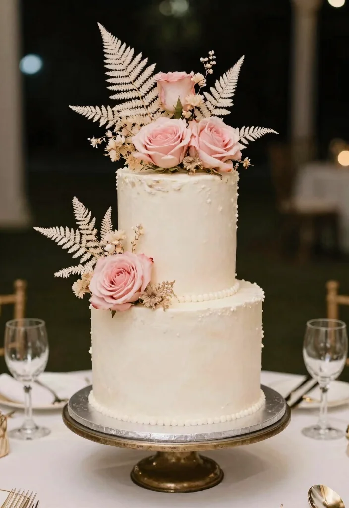 15 Wedding Decorations Flowers Ideas With Lush Blooms 15 15 Wedding Decorations Flowers Ideas With Lush Blooms - 5. Dried Flower Cake Toppers 1