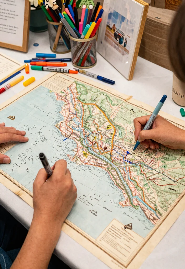 15 Wedding Signing Table Ideas That Feel Meaningful - 10. Memories on a Map 1