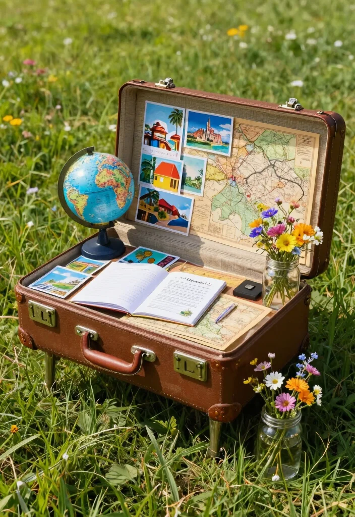15 Wedding Signing Table Ideas That Feel Meaningful - 2. Vintage Suitcase Table 1