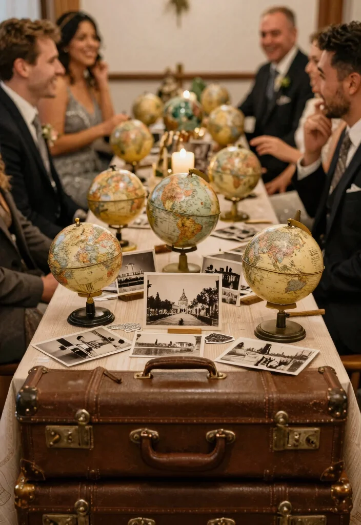 15 Wedding Table Names Ideas That Feel Creative 25 15 Wedding Table Names Ideas That Feel Creative - 5. Vintage Travel 1