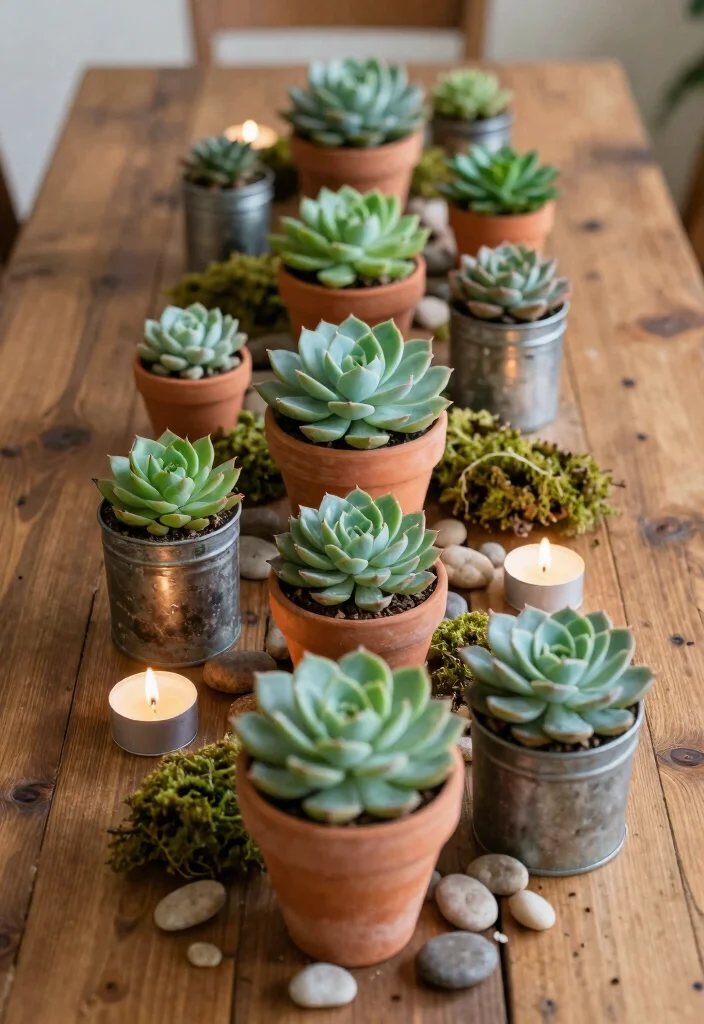 15 Wedding Table Toppers Ideas That Add Stunning Detail - 1. Succulent Centerpieces 1