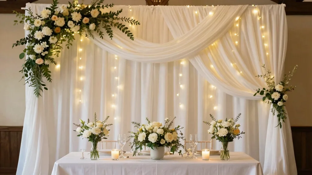 15 White Backdrop Wedding Ideas With Timeless Charm