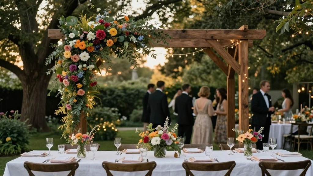 16 Backdrop Ideas for Wedding Reception That Shine Beautifully