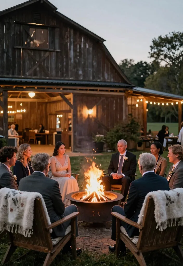 16 Barn Wedding Decorations 2026 Trending Ideas With Country Charm - 15. Outdoor Fire Pits 1