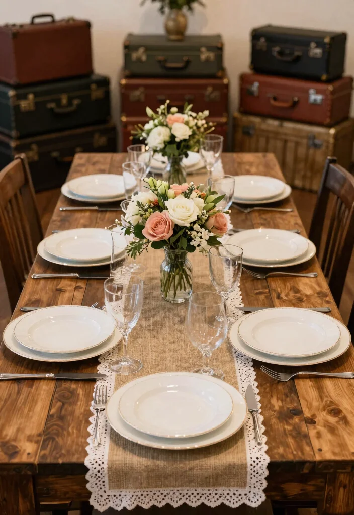 16 Barn Wedding Decorations 2026 Trending Ideas With Country Charm - 2. Vintage Table Settings 1