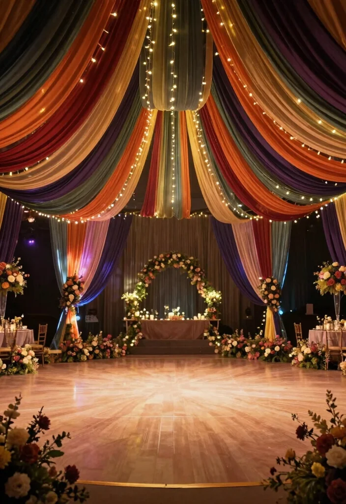 16 Beauty and the Beast Wedding Decorations Ideas With Fairytale Magic - 14. Enchanted Dance Floor 1
