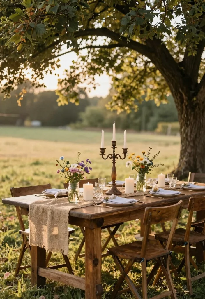 16 Candelabra Wedding Centerpieces Ideas That Glow Elegantly - 2. Rustic Wooden Candelabras 1