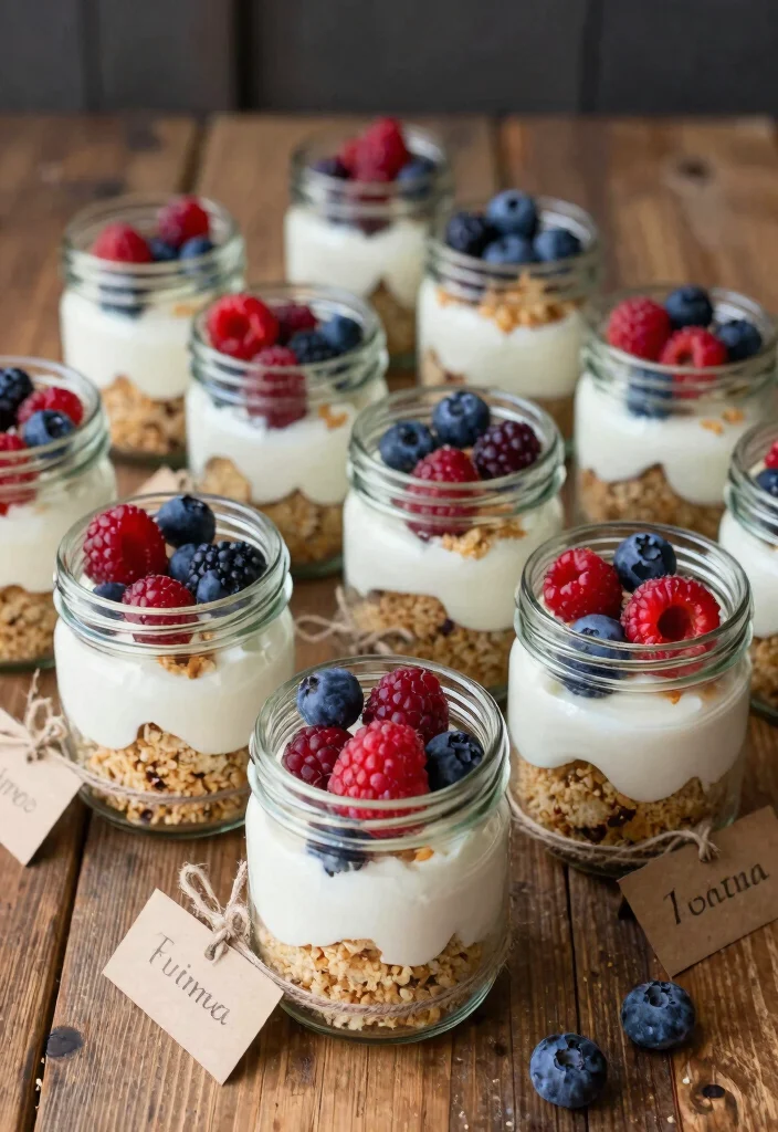 16 Dessert Table Wedding Ideas That Look Deliciously Chic 38 16 Dessert Table Wedding Ideas That Look Deliciously Chic - 8. Individual Dessert Jars 1