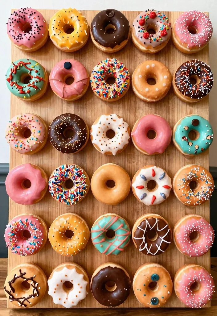 16 Dessert Table Wedding Ideas That Look Deliciously Chic 49 16 Dessert Table Wedding Ideas That Look Deliciously Chic - 9. Vegan Donut Wall 1