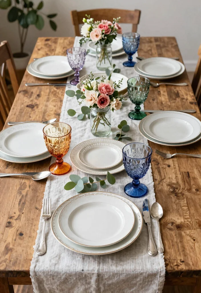 16 Farm Table Wedding Ideas With Rustic Romance 1 16 Farm Table Wedding Ideas With Rustic Romance - 1. Vintage Table Settings 1