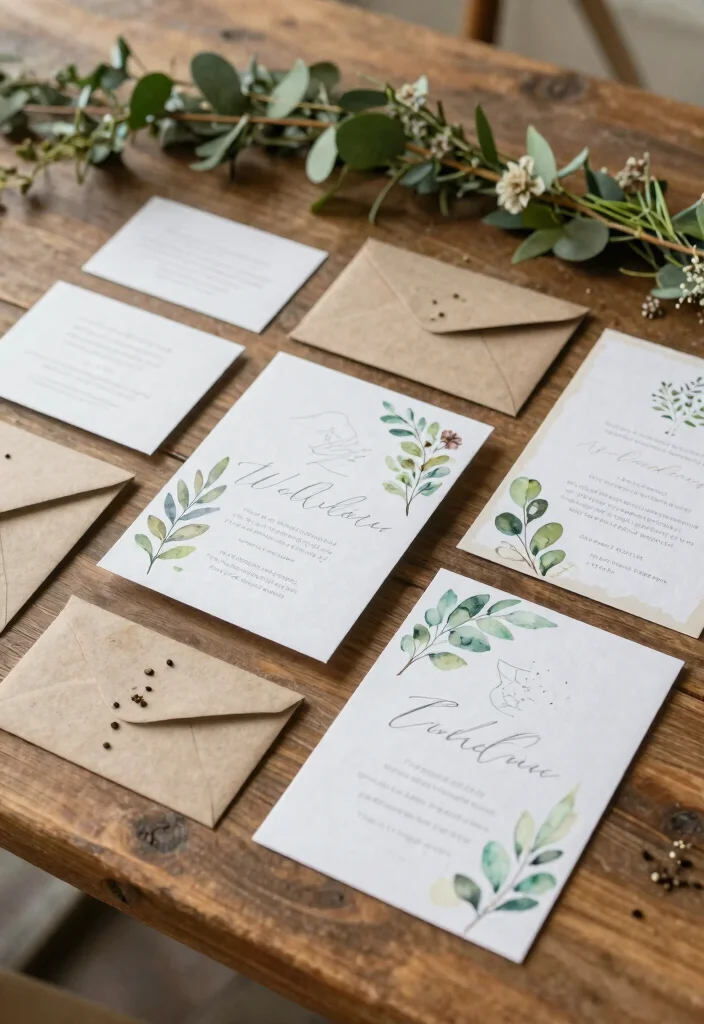 16 Farm Table Wedding Ideas With Rustic Romance 42 16 Farm Table Wedding Ideas With Rustic Romance - 12. Eco-Friendly Invitations 1