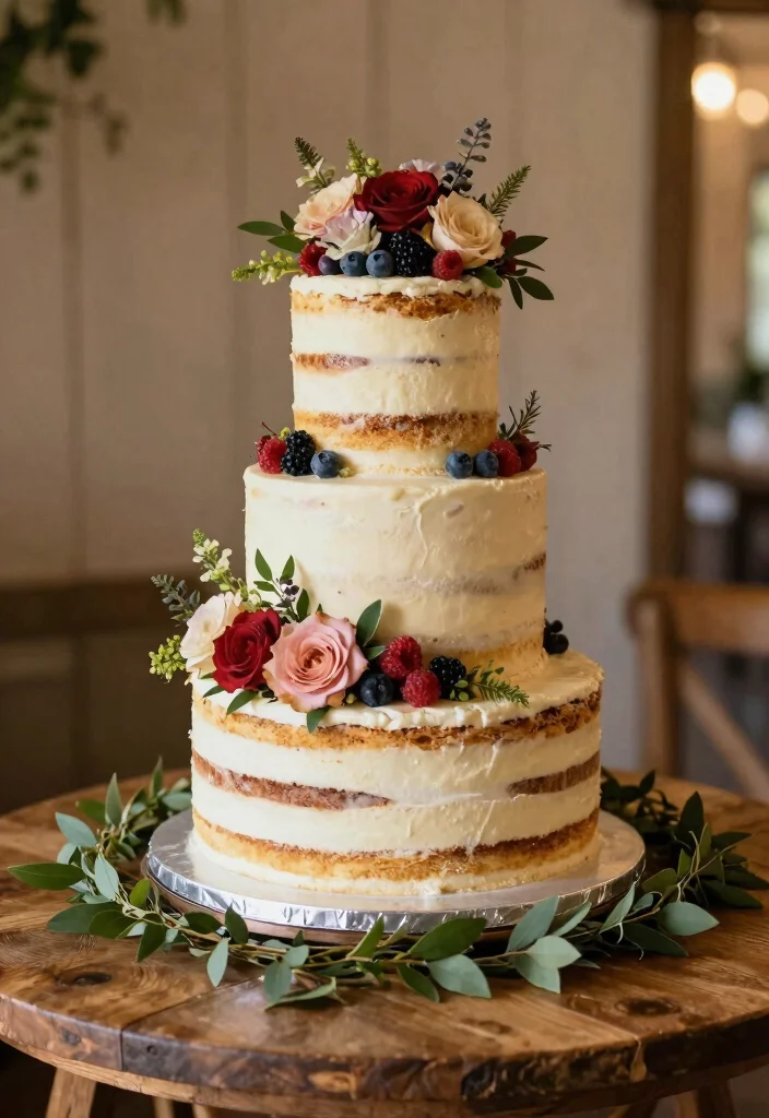 16 Farm Table Wedding Ideas With Rustic Romance 24 16 Farm Table Wedding Ideas With Rustic Romance - 4. Farmhouse Wedding Cake 1