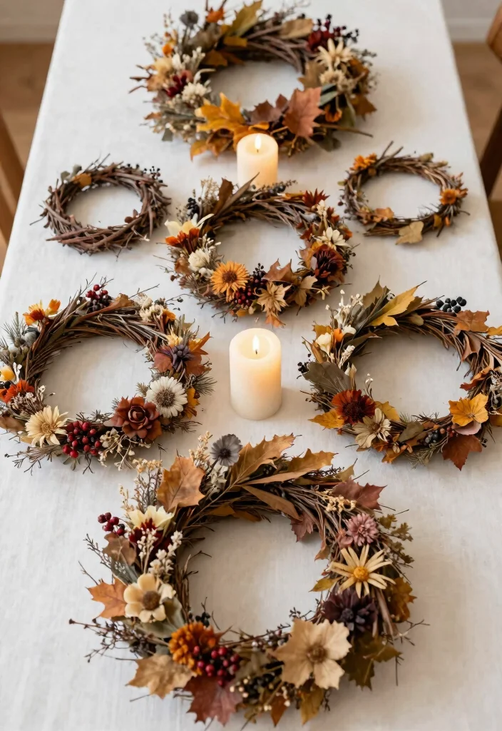 16 Halloween Wedding Centerpieces Ideas With Spooky Chic Style 64 16 Halloween Wedding Centerpieces Ideas With Spooky Chic Style - 14. Whimsical Wreath Centerpieces 1