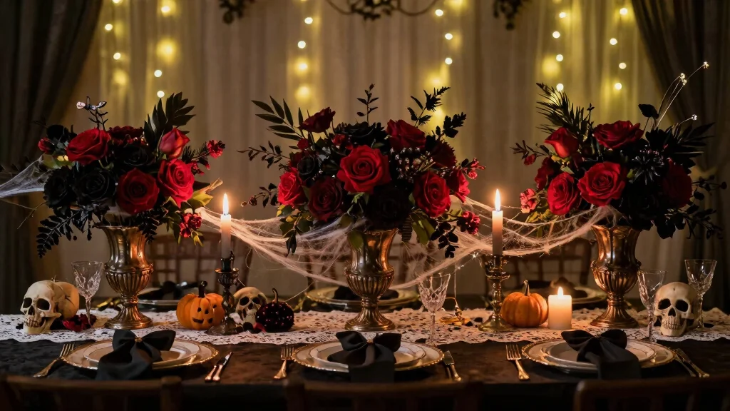 16 Halloween Wedding Centerpieces Ideas With Spooky Chic Style