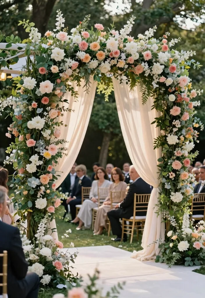 16 Royal Wedding Theme Decorations Ideas With Majestic Elegance - 7. Majestic Archways 1