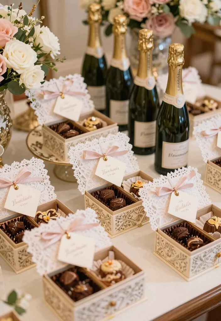 16 Royal Wedding Theme Decorations Ideas With Majestic Elegance - 9. Themed Wedding Favors 1