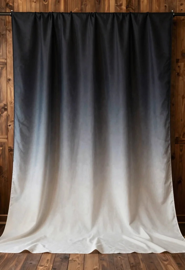 16 Wedding Backdrop Design Simple Ideas That Look Elegant - 10. Ombre Fabric Backdrop 1