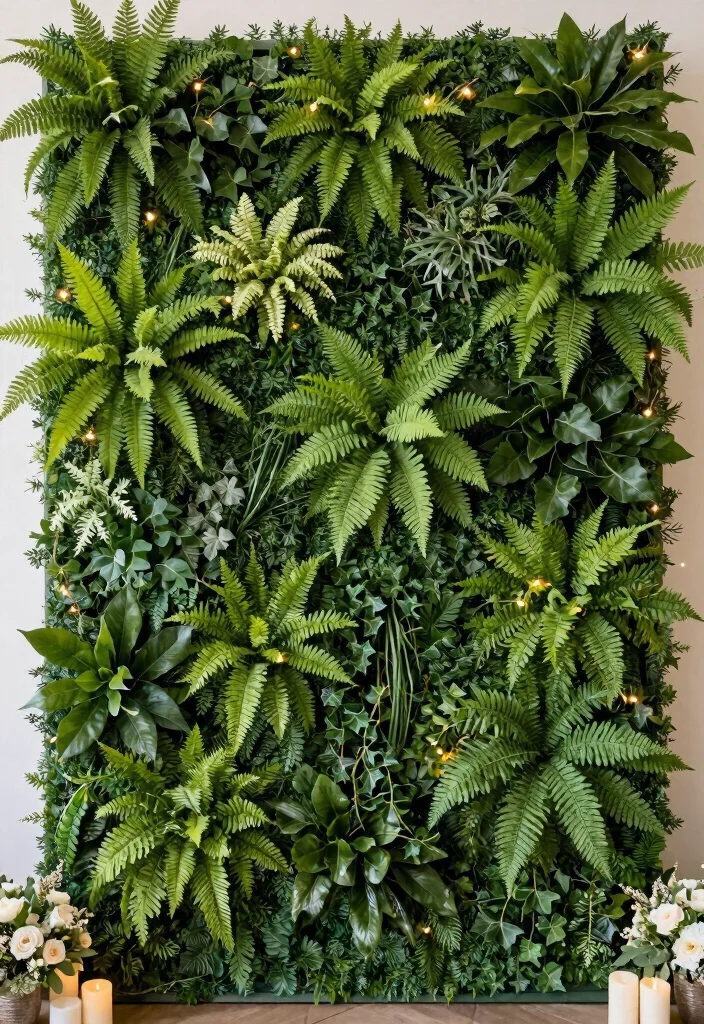 16 Wedding Backdrop Design Simple Ideas That Look Elegant - 3. Greenery Wall 1